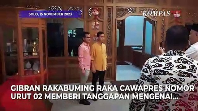 Gibran Punya Jawaban soal Politik Drakor Pilpres 2024 yang Disinggung Ganjar