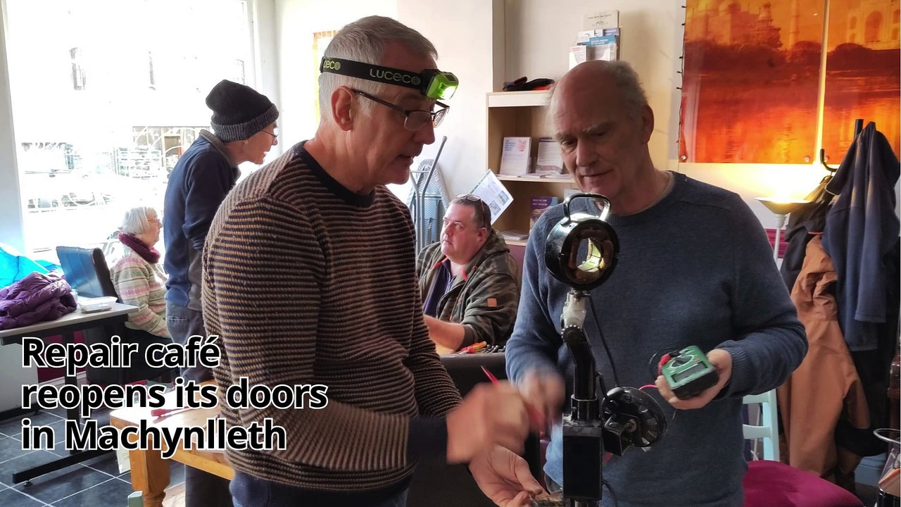 Repair Café reopens its doors in Machynlleth video Dailymotion