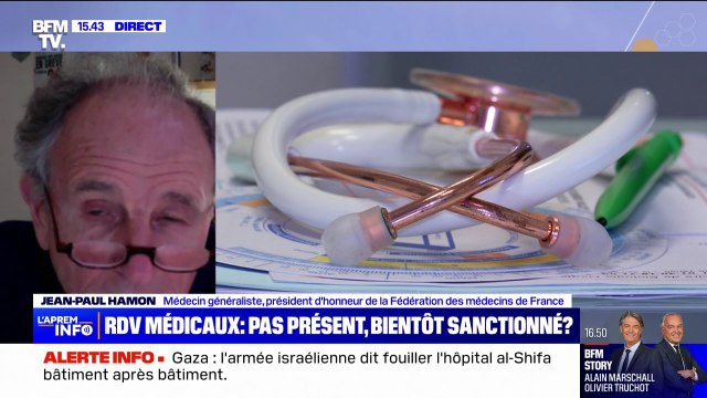 Rendez-vous médicaux non-honorés: Que l'État cesse de dérouler le tapis rouge à Doctolib explique Jean-Paul Hamon de la Fédération des médecins de France