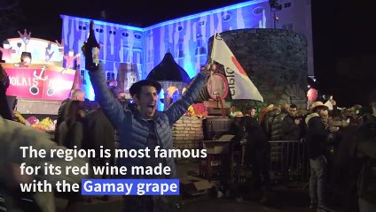 Party time as France cracks into this year's Beaujolais Nouveau