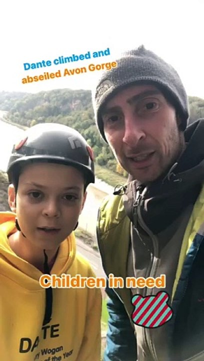 Dante on his climbing challenge