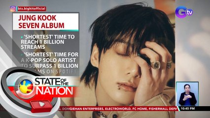 Jung Kook ng BTS, may bagong world record | SONA