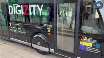 El primer autobús autónomo de Europa circula en pruebas por Zaragoza: «El 5G es la clave»