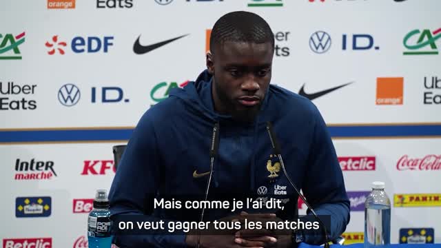 Bleus - Upamecano : "On va jouer comme si on n'était pas qualifiés"