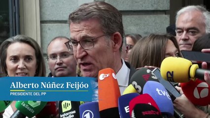 Feijóo: "Le he dicho al presidente del Gobierno que esto era una equivocación"