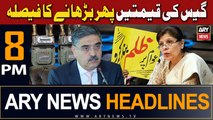 ARY News 8 PM Headlines 16th November 2023 | Gas Ki Qeematein Phir Badhane Ka Faisla