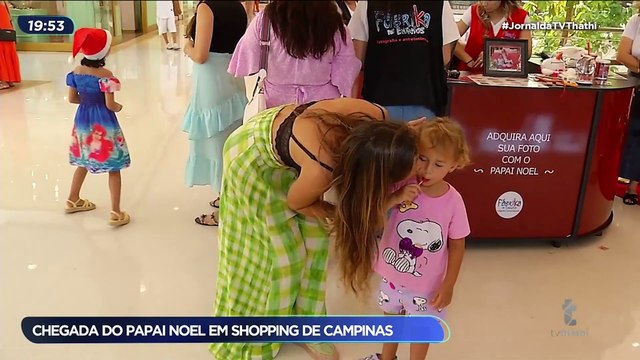 Faltando 40 dias para o Natal, Papai Noel chega a Campinas