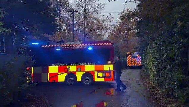 Video shows fire crews tackling house blaze in Lower Bourne