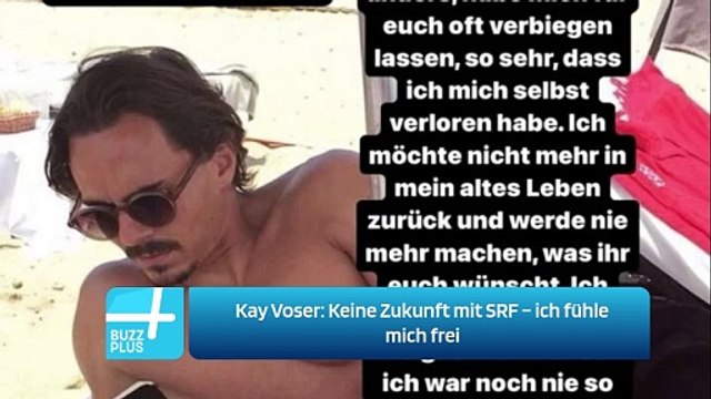 Kay Voser: Keine Zukunft mit SRF – ich fühle mich frei