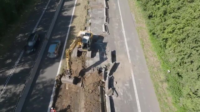 Le chantier de l'A8 en image