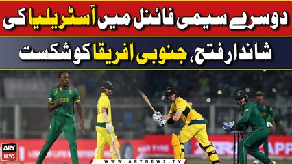Australia beat South Africa to set up World Cup final with India