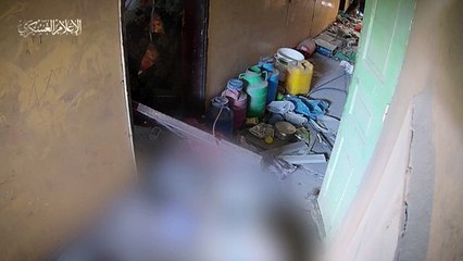 شاهد لتفخيخ فتحة أحد الأنفاق القسامية في بيت حانون