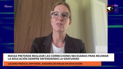 Massa pretende realizar las correcciones necesarias para mejorar la educación siempre defendiendo la gratuidad