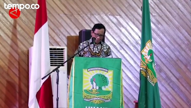 Beri Kuliah Umum di Unand, Mahfud MD Tegaskan Pentingnya Pemilu Bermartabat