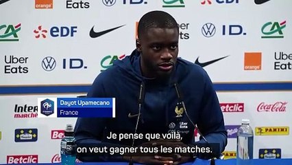 Upamecano : "On va jouer comme si on n'était pas qualifiés"