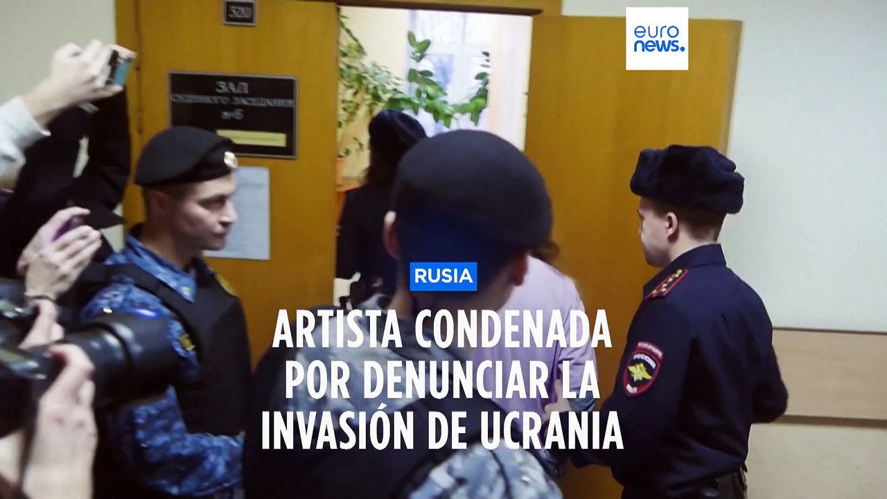 Condenada a 7 años de cárcel la artista que denunció la invasión rusa de Ucrania