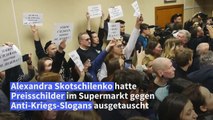 Kriegs-Protest im Supermarkt: Lange Haft für russische Künstlerin