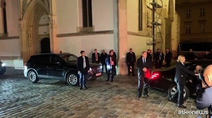 Meloni arriva a Zagabria per la cena con Michel e i leader