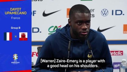Upamecano in awe of Zaire-Emery's work ethic