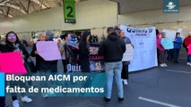 Pacientes de cáncer bloquean Terminal 1 del AICM
