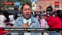 Familiares despiden a Gerardo, niño que murió por disparo de su compañero de clases en Querétaro