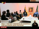 PSUV y Partido Comunista de Sudáfrica estrechan lazos de amistad y cooperación