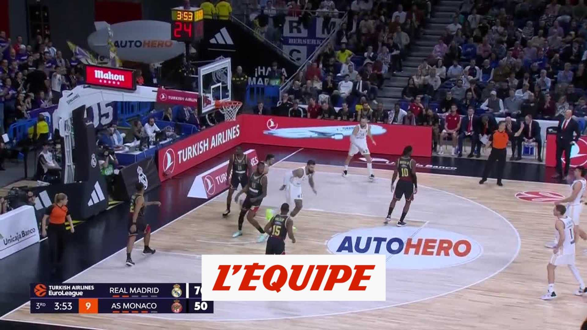 Le résumé de Real Madrid - Monaco - Basket - Euroligue (H) - Vidéo  Dailymotion