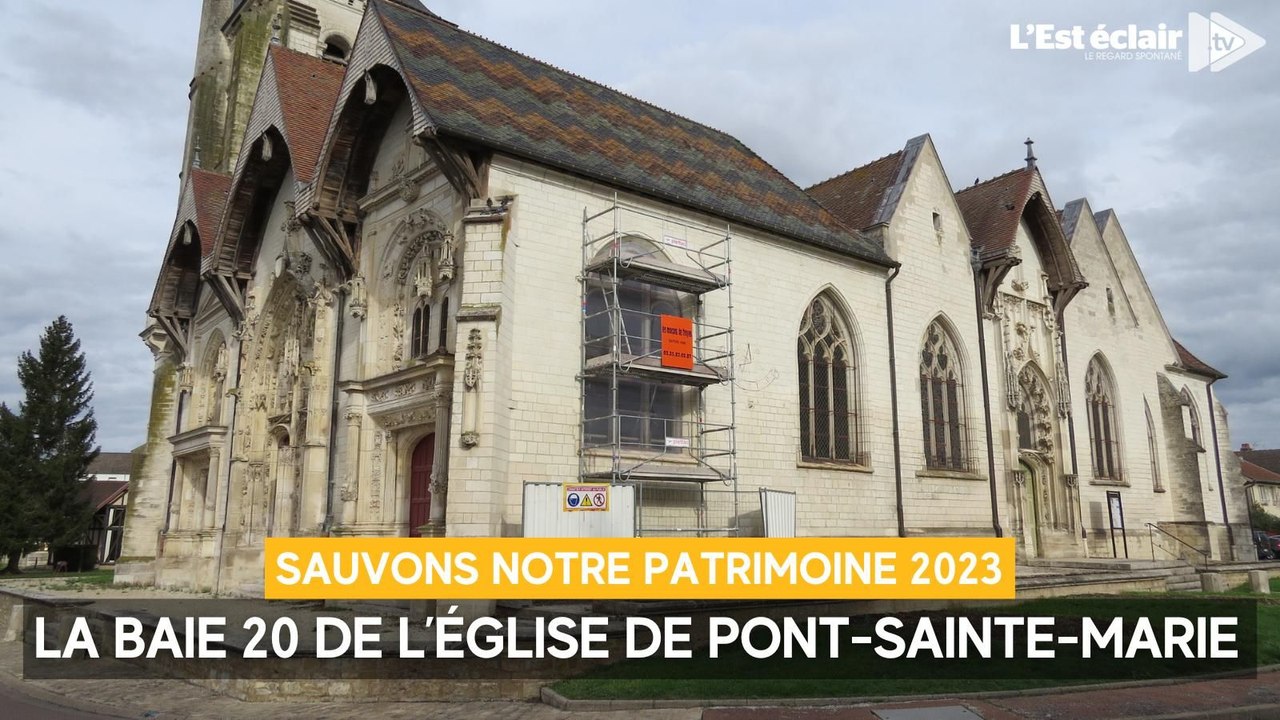 "Sauvons notre patrimoine 2023" : la baie 20 de l'église de Pont-Sainte-Marie