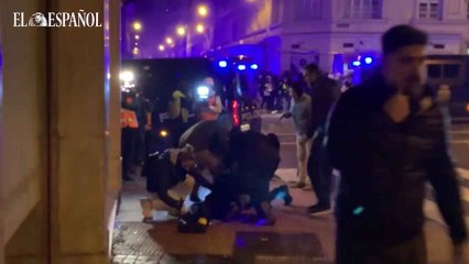 Primero detenidos en la manifestación de Ferraz