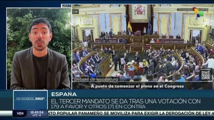 En España confirman tercer mandato de Pedro Sánchez tras acto de investidura