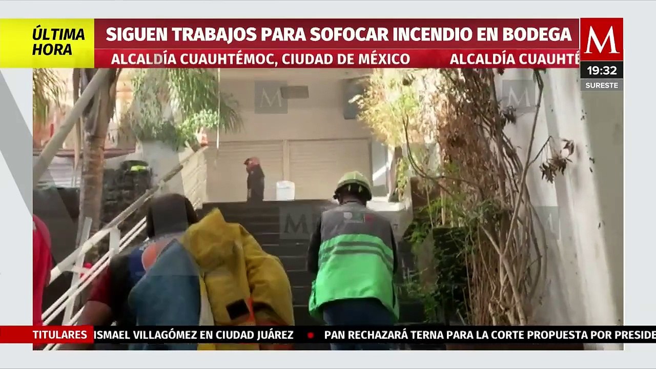 ¿Qué se sabe sobre el incendio de una bodega en la alcaldía Cuauhtémoc?