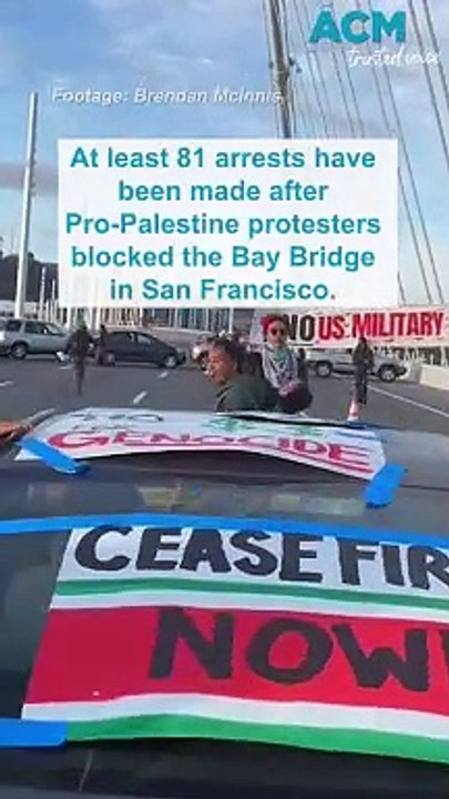 Pro-Palestine protesters blockade major bridge in San Francisco