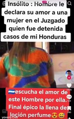 ¡Como Herminio y Wendy! Hondureño declara su amor a su pareja en pleno juzgado