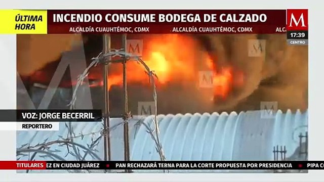 Intenso incendio en CdMx: bomberos y vecinos trabajan para evitar propagación