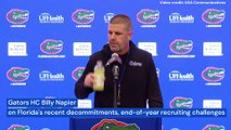 Billy Napier on Florida's Recent Decommitments, End-of-Year Recruiting Challenges