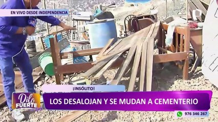 Independencia: ¡Insólito! vecinos de Payet son desalojados y se mudan a cementerio