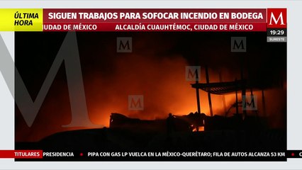 Más de 500 personas han sido evacuadas de la zona de incendio en la alcaldía Cuauhtémoc