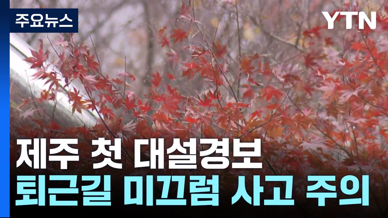 [날씨] 제주 올가을 첫 대설경보...서울도 올가을 '첫눈' 관측 / YTN