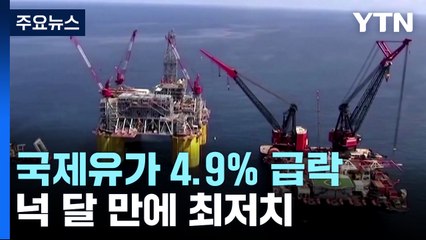 국제유가 5% 가까이 급락, 4달 만 최저...1배럴 73달러 / YTN
