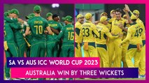 SA vs AUS ICC World Cup 2023 Stat Highlights: Australia Enter Final With Three-Wicket Win