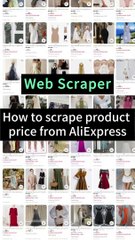 How to scrape product price form AliExpress