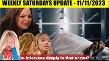 Young And The Restless Spoilers Saturdays 11_11_2023 - The writer revealed that