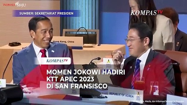 Momen Jokowi Hadiri KTT APEC, Duduk Diapit PM Jepang dan Pemimpin Hongkong