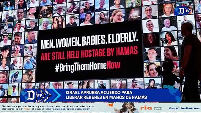 Israel aprueba acuerdo para liberar rehenes en manos de Hamás | El Diario en 90 segundos