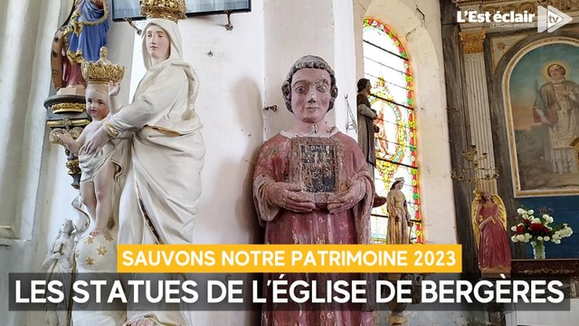 Sauvons notre patrimoine 2023 : les statues de l'église de Bergères