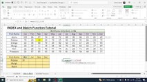 Index and Match Function in Excel
