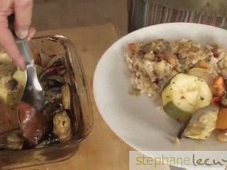 Ratatouille et risotto d'orge