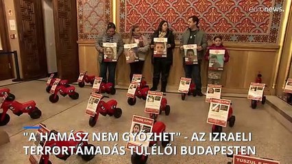 „A Hamász nem győzhet, visszamegyünk a kibucba" - Budapesten jártak az izraeli terrortámadás túlélői