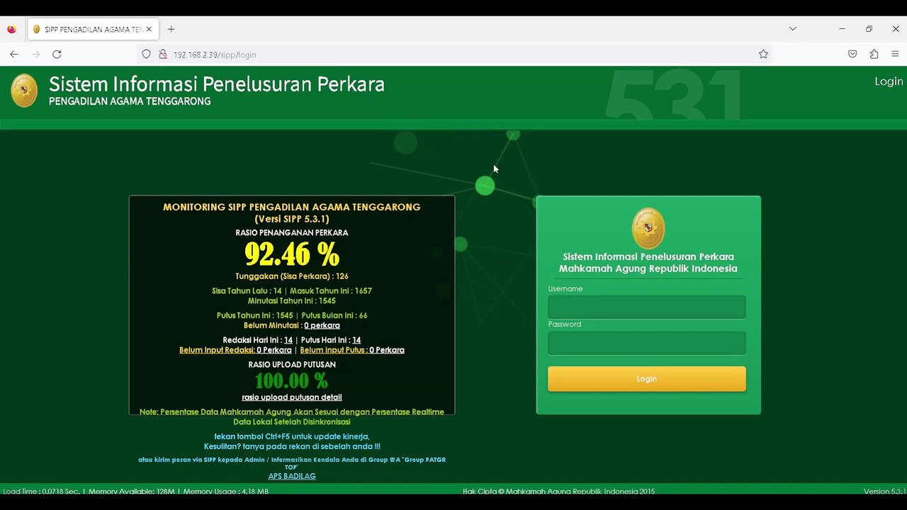 Cara Buka Aplikasi SIPP dari Luar Kantor