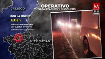 Reportan balaceras y quema de camiones en Michoacán